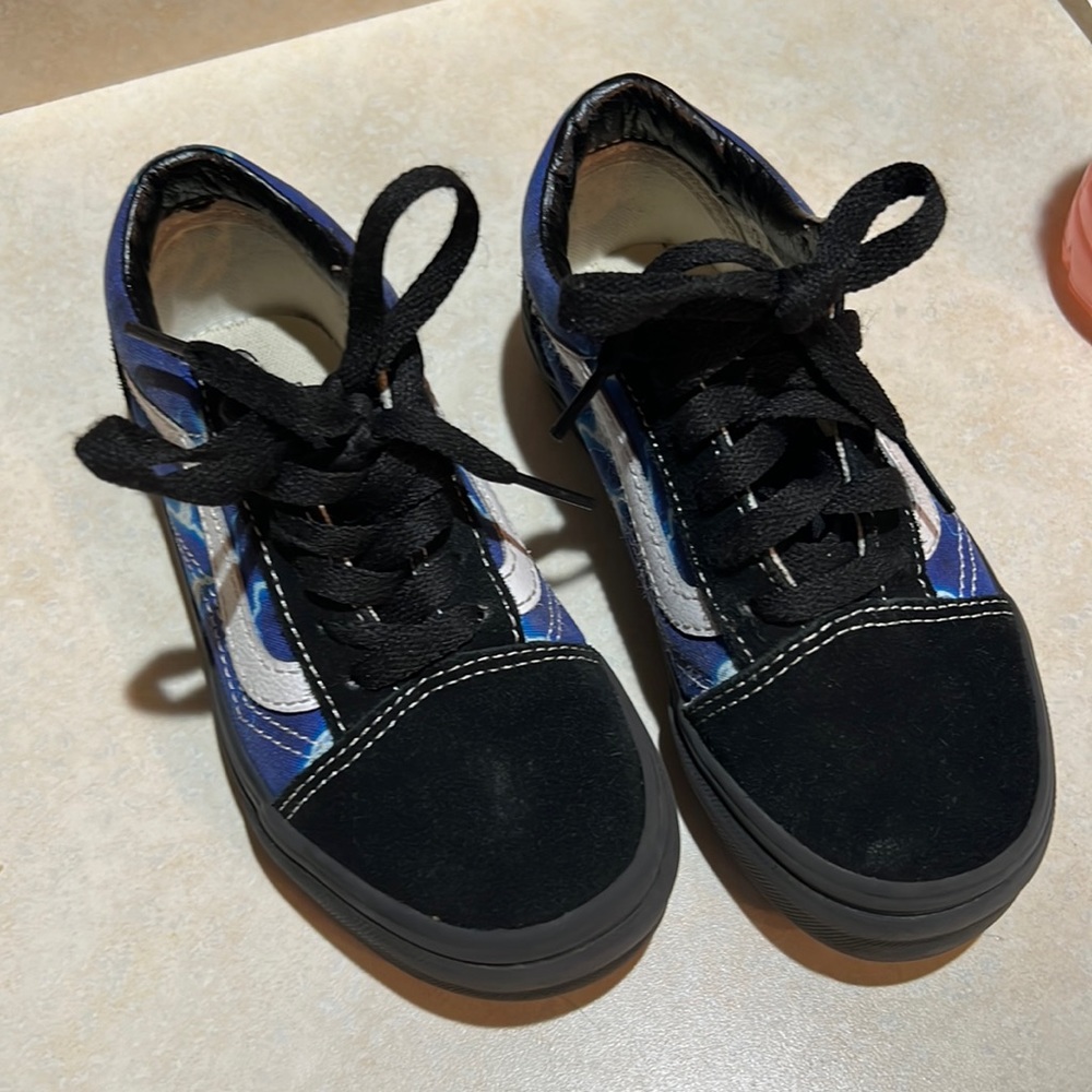 Blue Lighting size 12 Vans kids